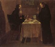 unknow artist St.Benedict's Supper oil on canvas